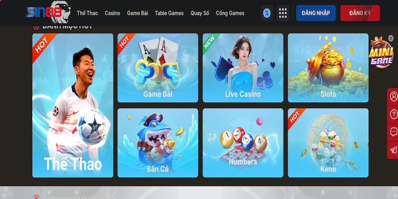 Giới thiệu tổng quan về nhà cái SIN88 uy tín